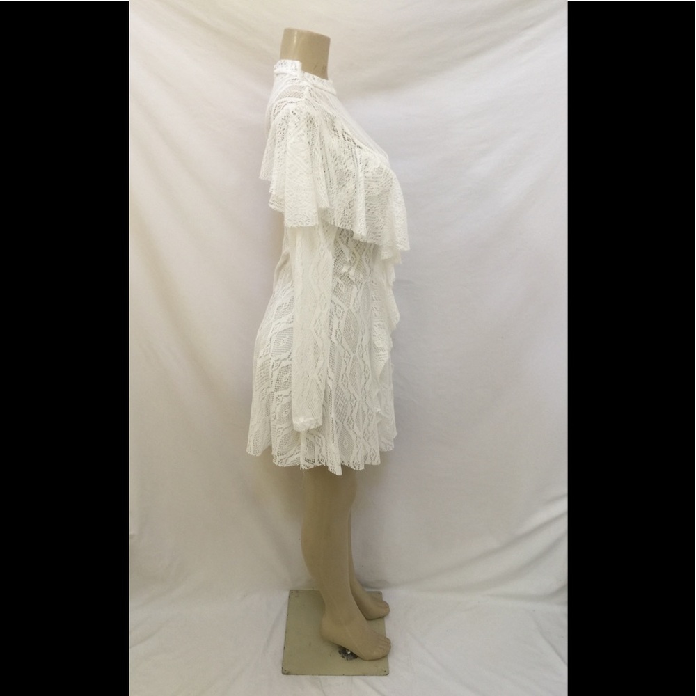 NWT Free People Size Small White Lace Dress - Picture 5 of 9